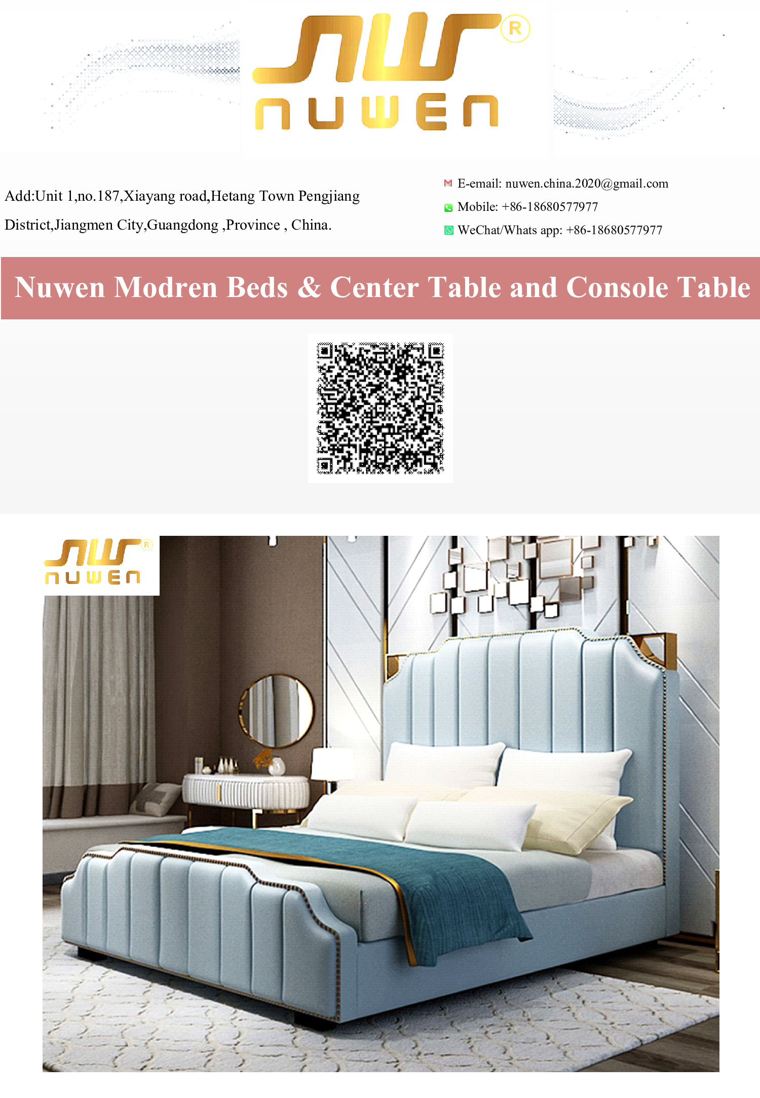 Nuwen Modren Beds & Side Tabels -- PDF