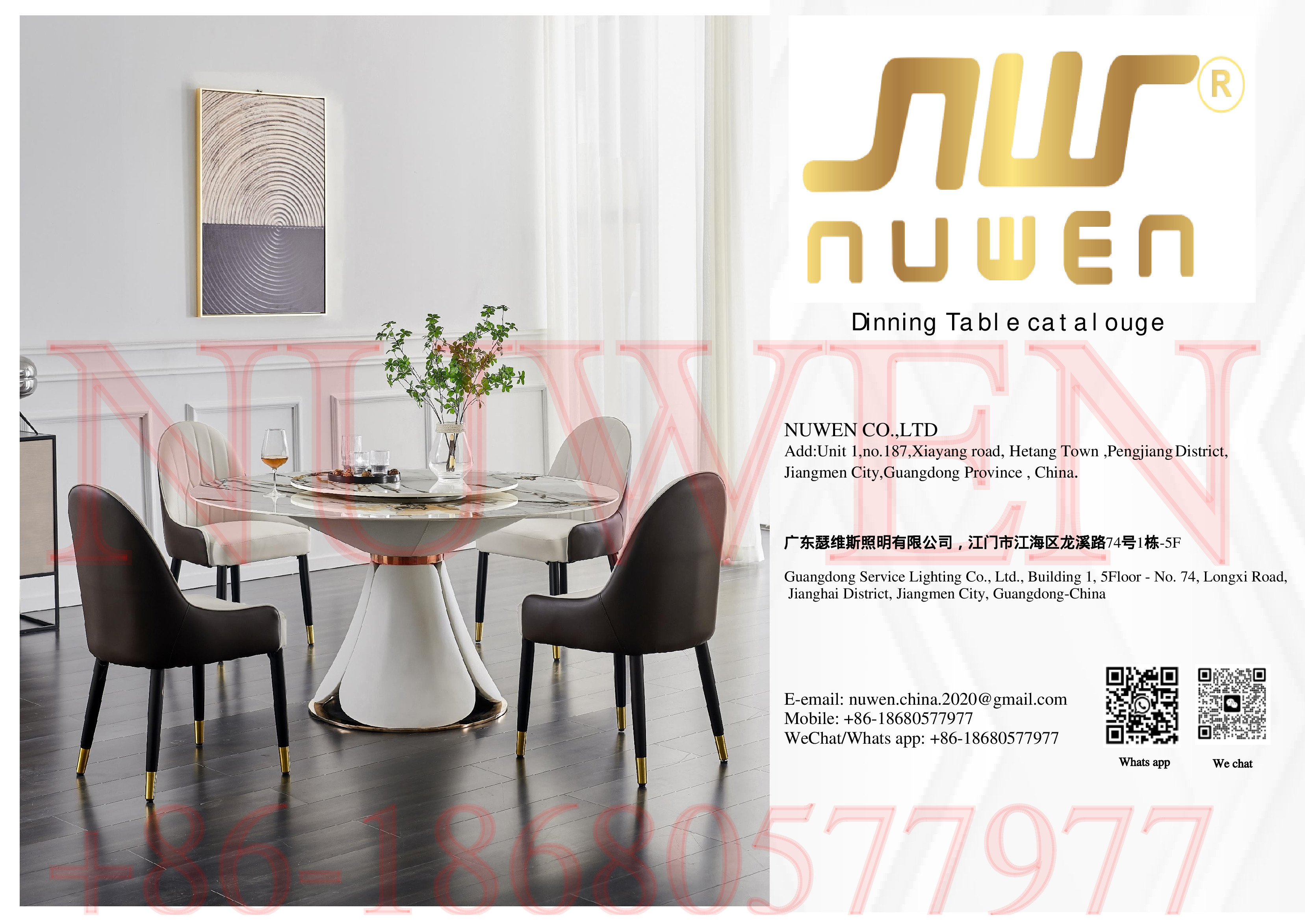 Nuwen Dinning Tables,Chairs,Center Table Ect -- PDF