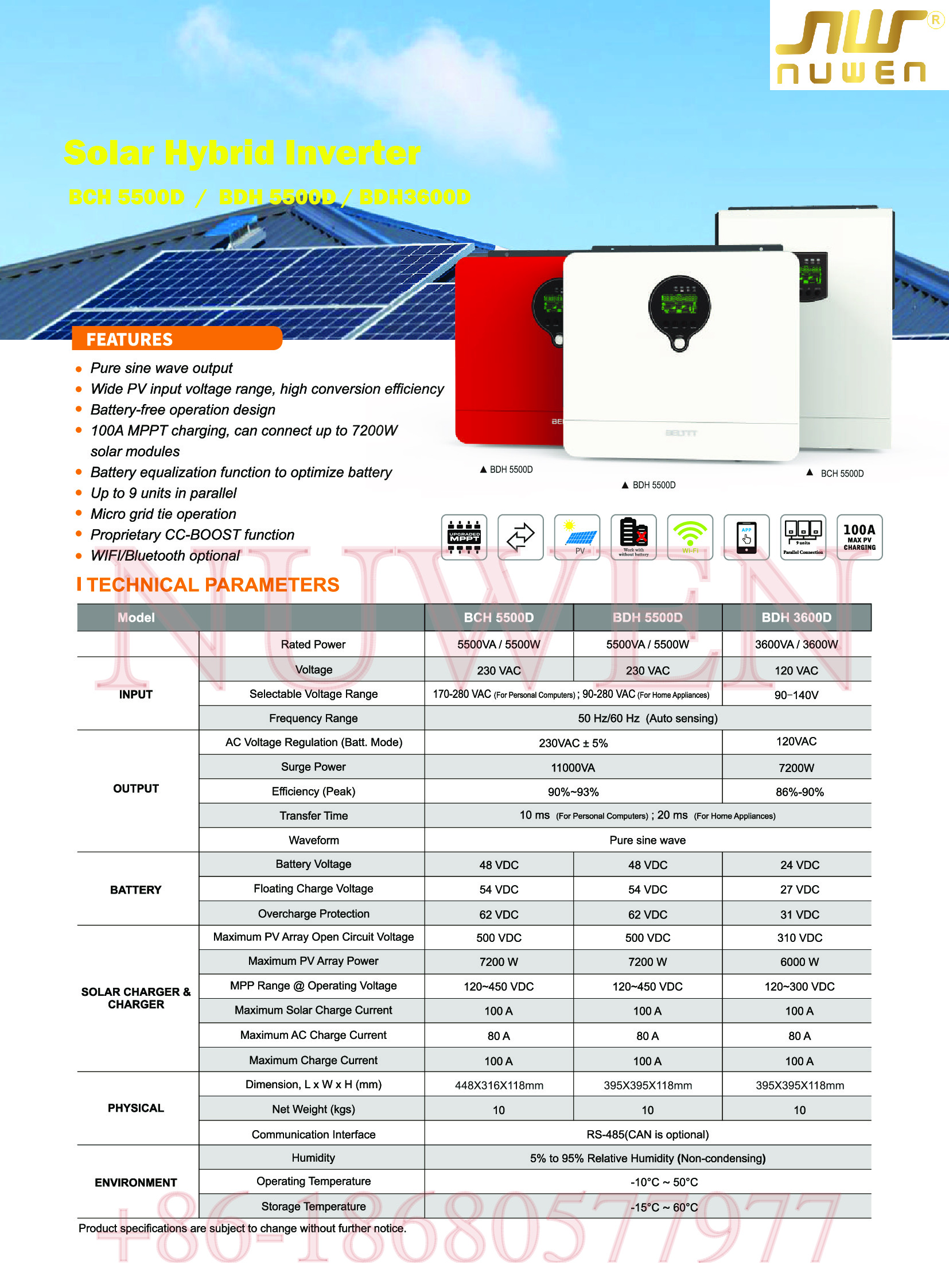 Nuwen Electric Inverters -- PDF