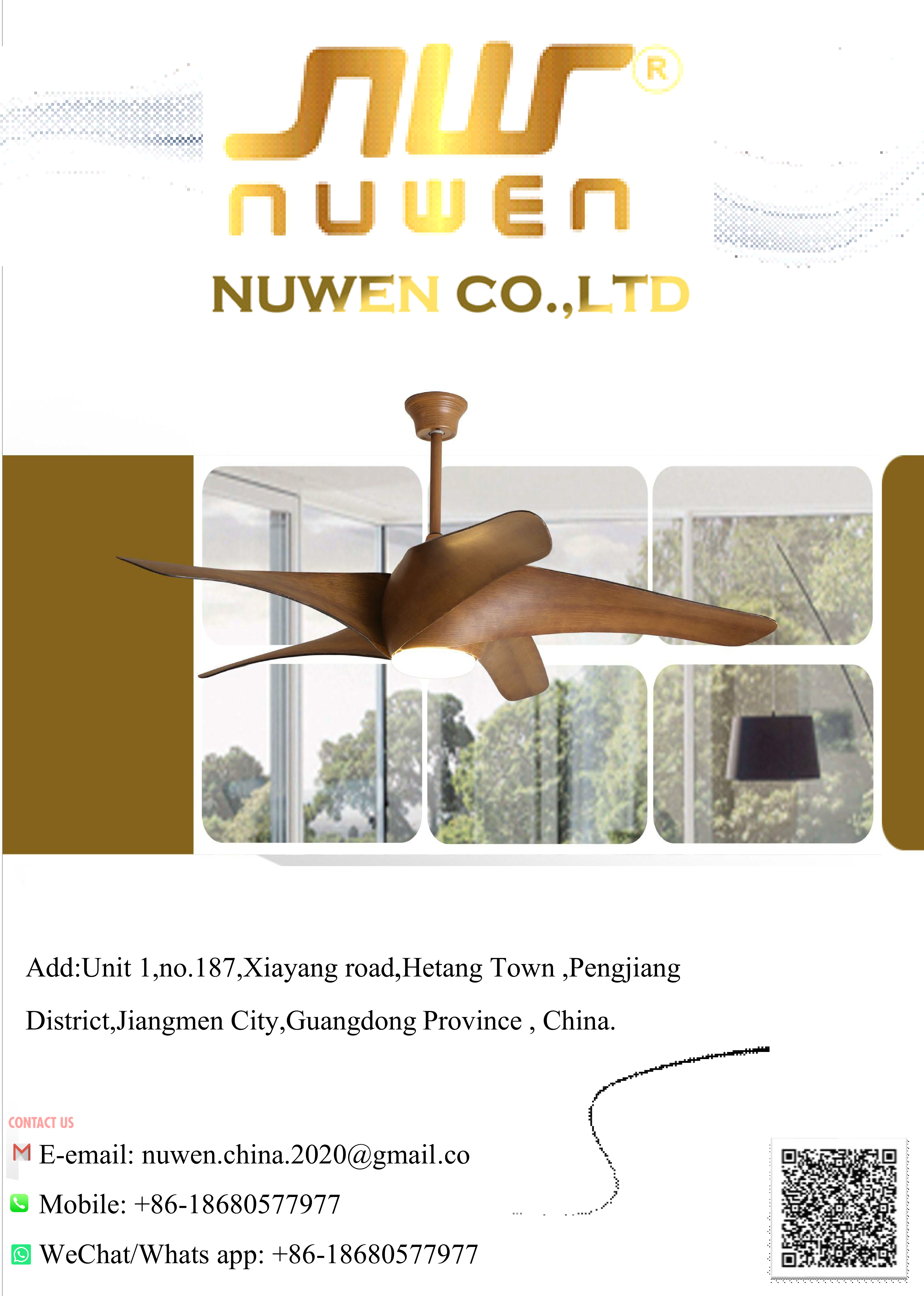Nuwen Modren Ceiling Fans -- PDF