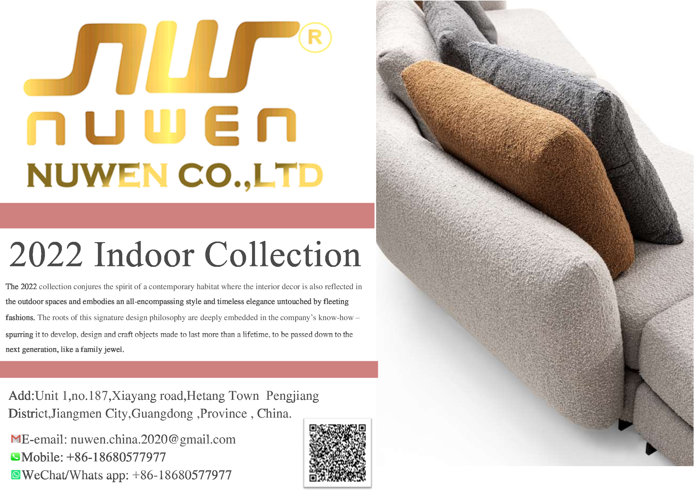 Nuwen CASA Modren Indoor Furniture Sofa,Tabels, -- PDF