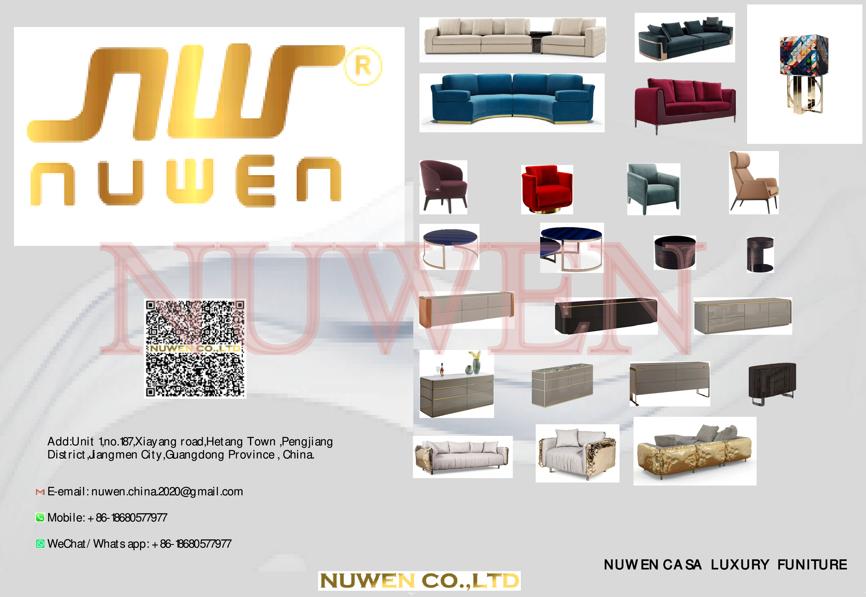 Nuwen CASA Modren Indoor Furniture Sofa,Tabels, -- PDF