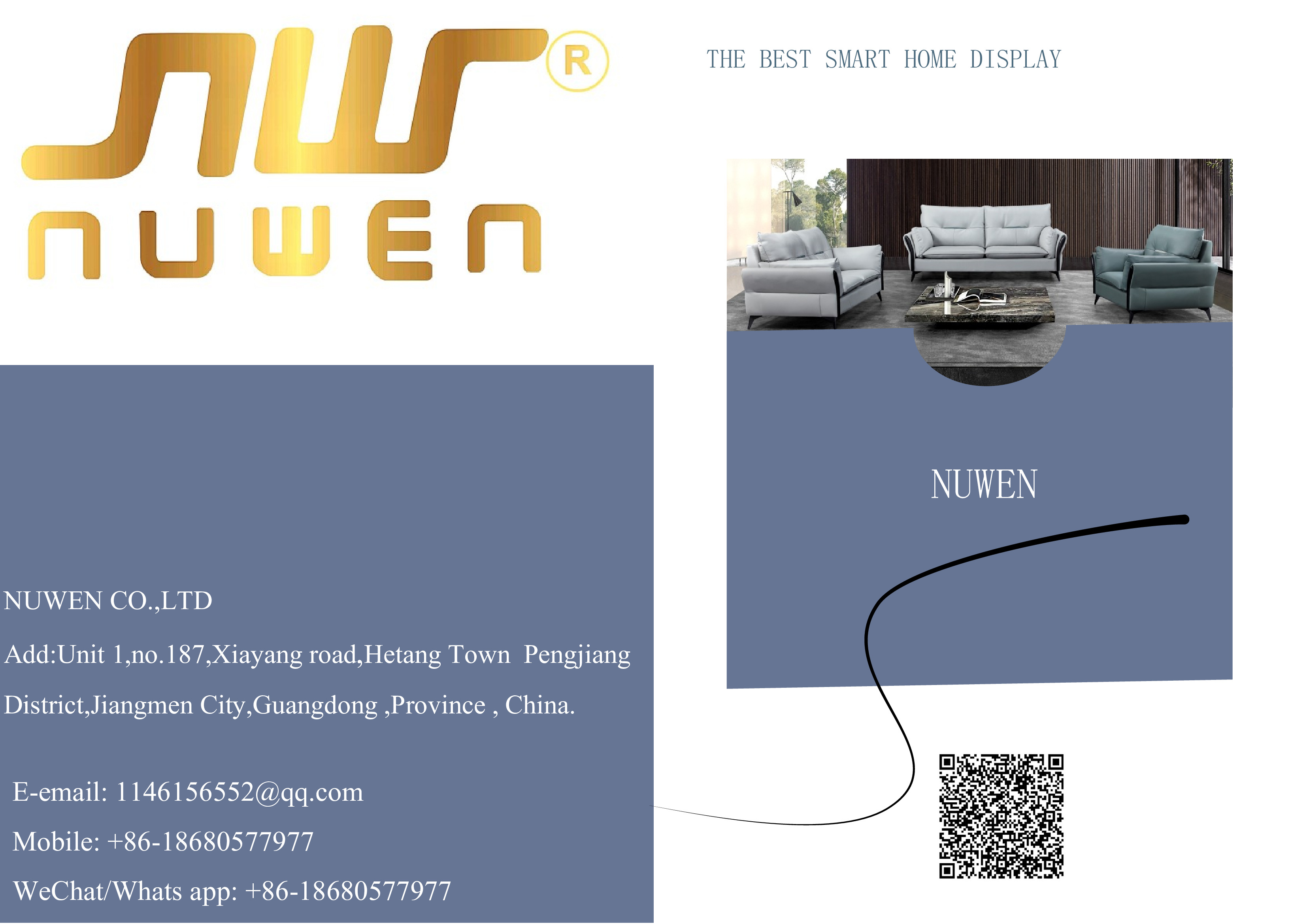 Nuwen Brand New Sofa & Center Tables -- PDF
