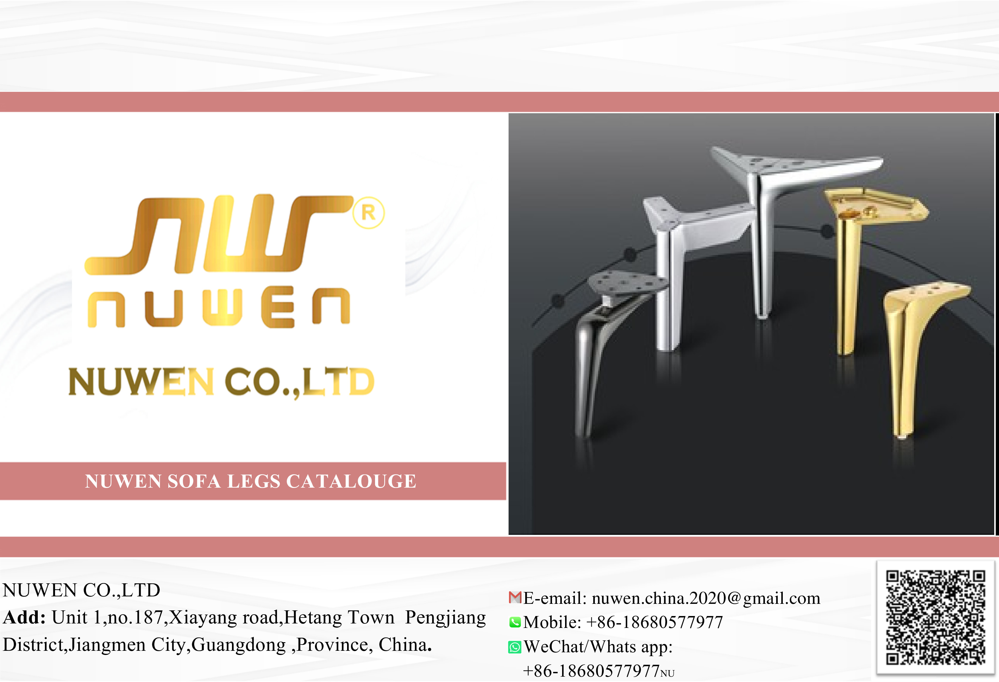 Nuwen Sofa and Chairs Legs -- PDF