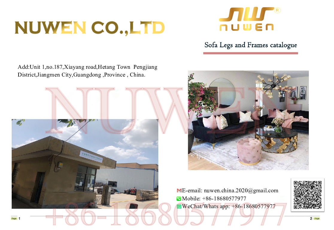 Nuwen Sofa and Chairs Legs -- PDF