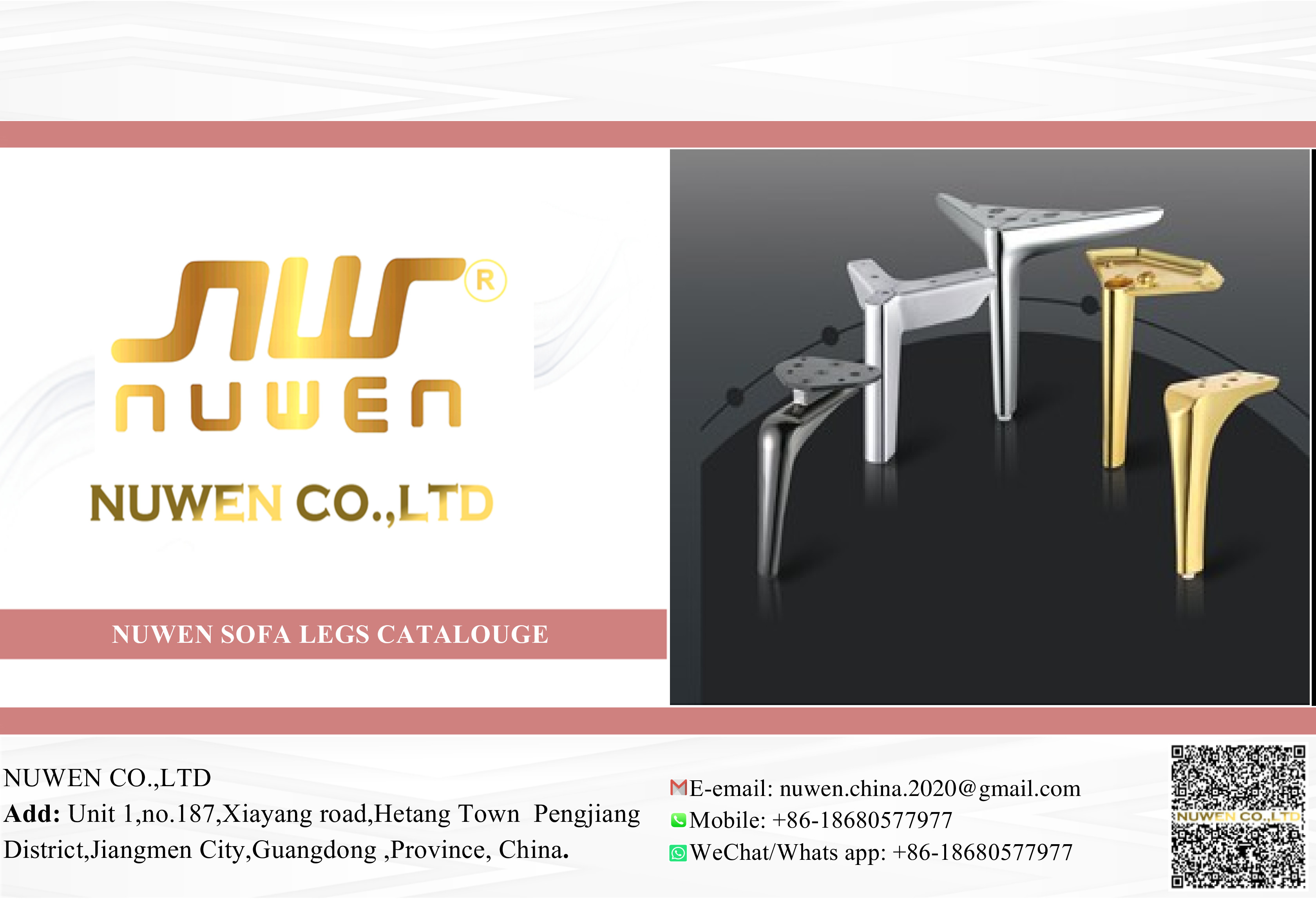 Nuwen Sofa and Chairs Legs -- PDF