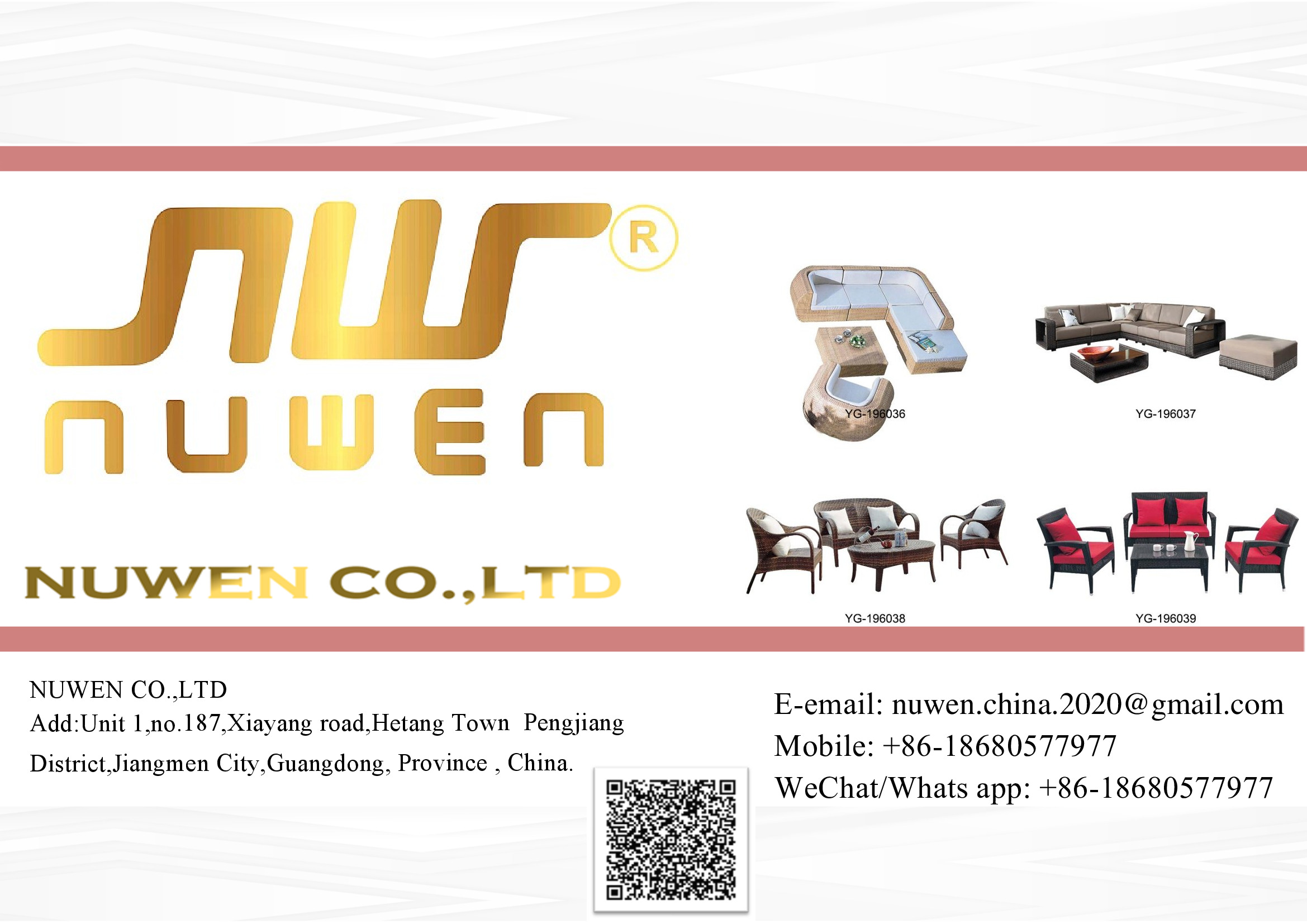 Nuwen Outdoor Furniture | Sofa |Chairs|Gazibo|Swings|Umbrella -- PDF