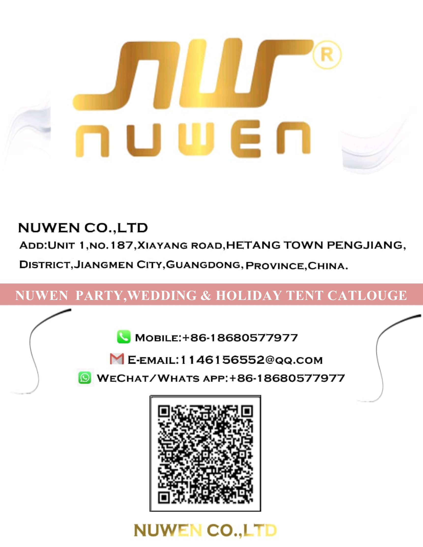 Nuwen Portable Homes and Tent Catalouges -- PDF