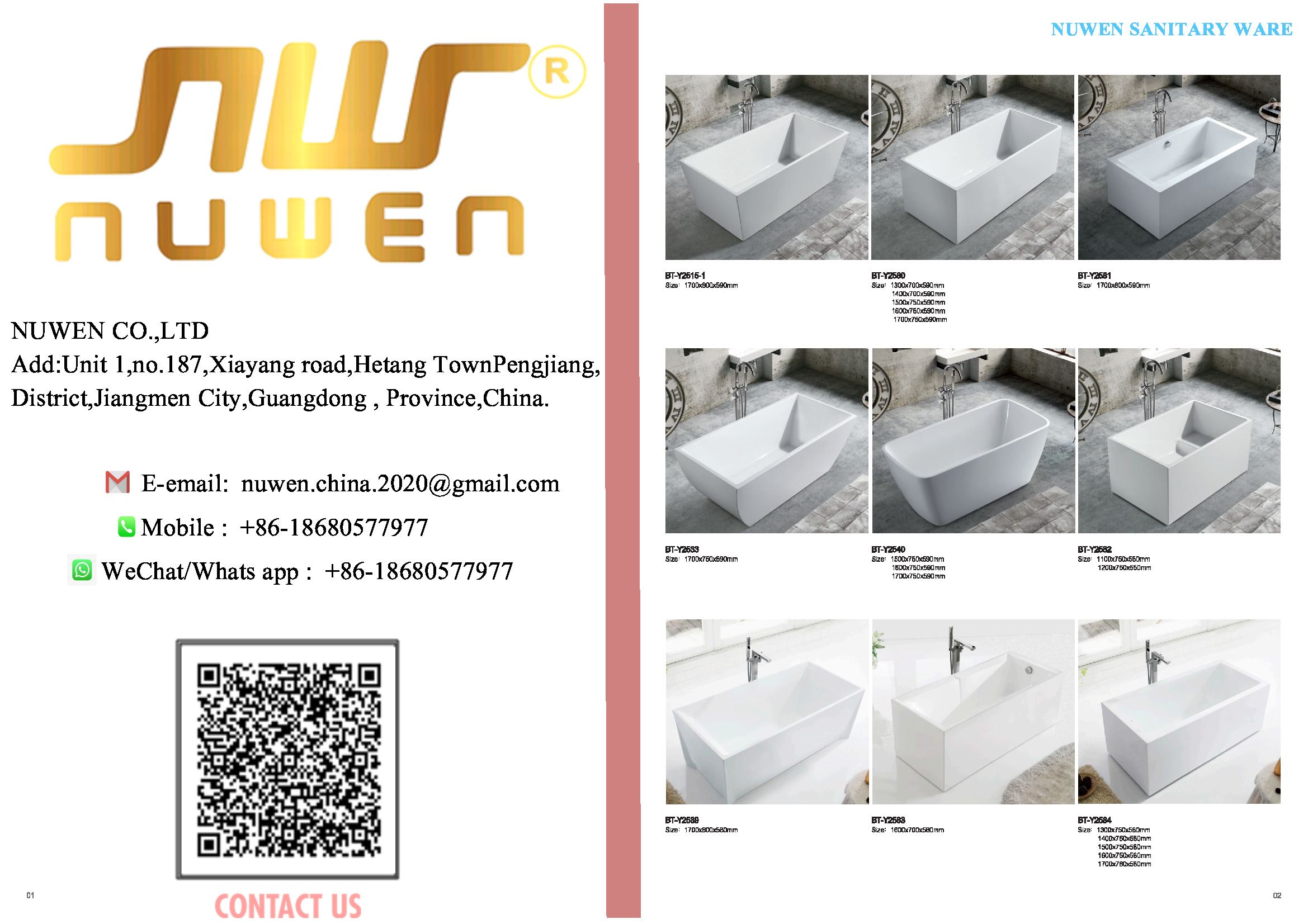 Nuwen Sanitary Products | Shower | Tap | Bathroom Fittings -- PDF
