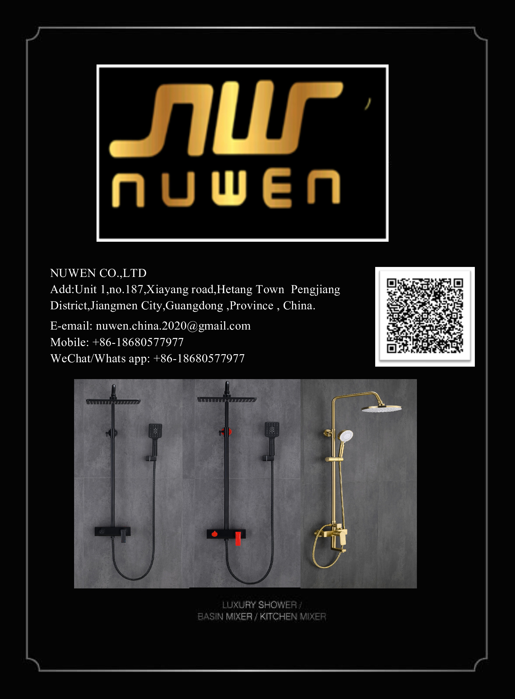 Nuwen Sanitary Products | Shower | Tap | Bathroom Fittings -- PDF