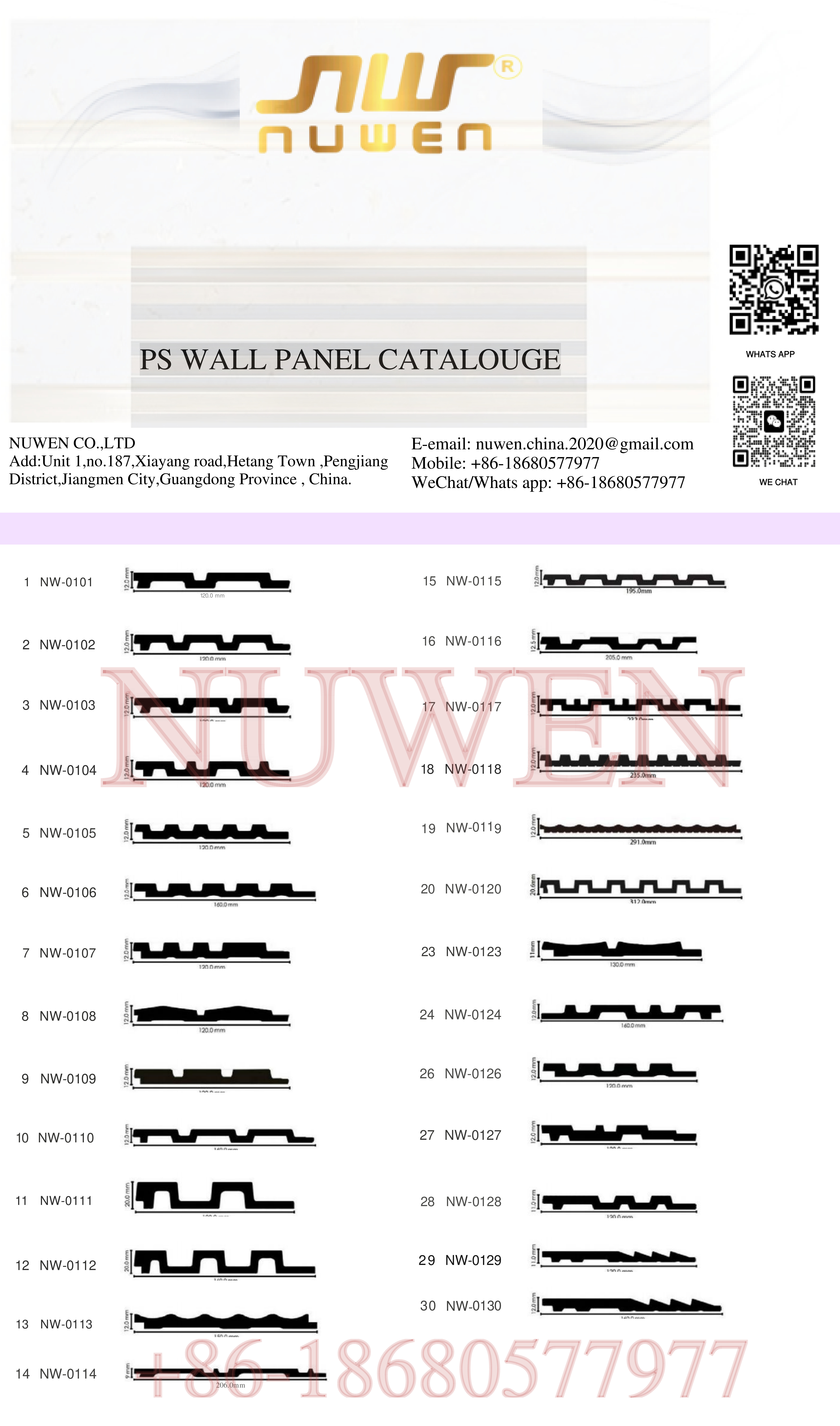 Nuwen Wall Panels Decore | Charcol | WPC | PVC| PS -- PDF