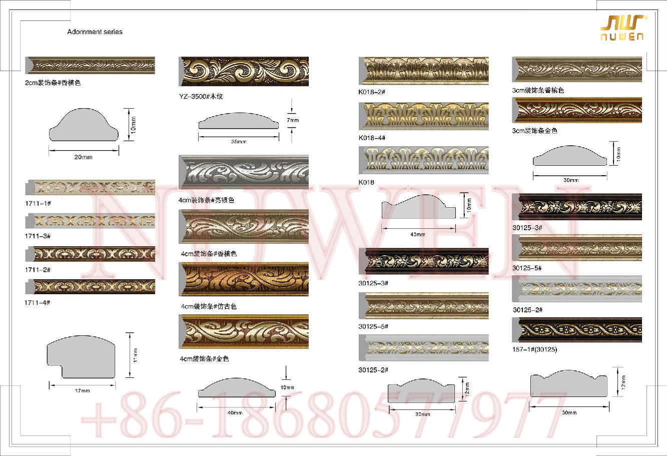 Nuwen Decorative Wall Borders PU Wall Design -- PDF