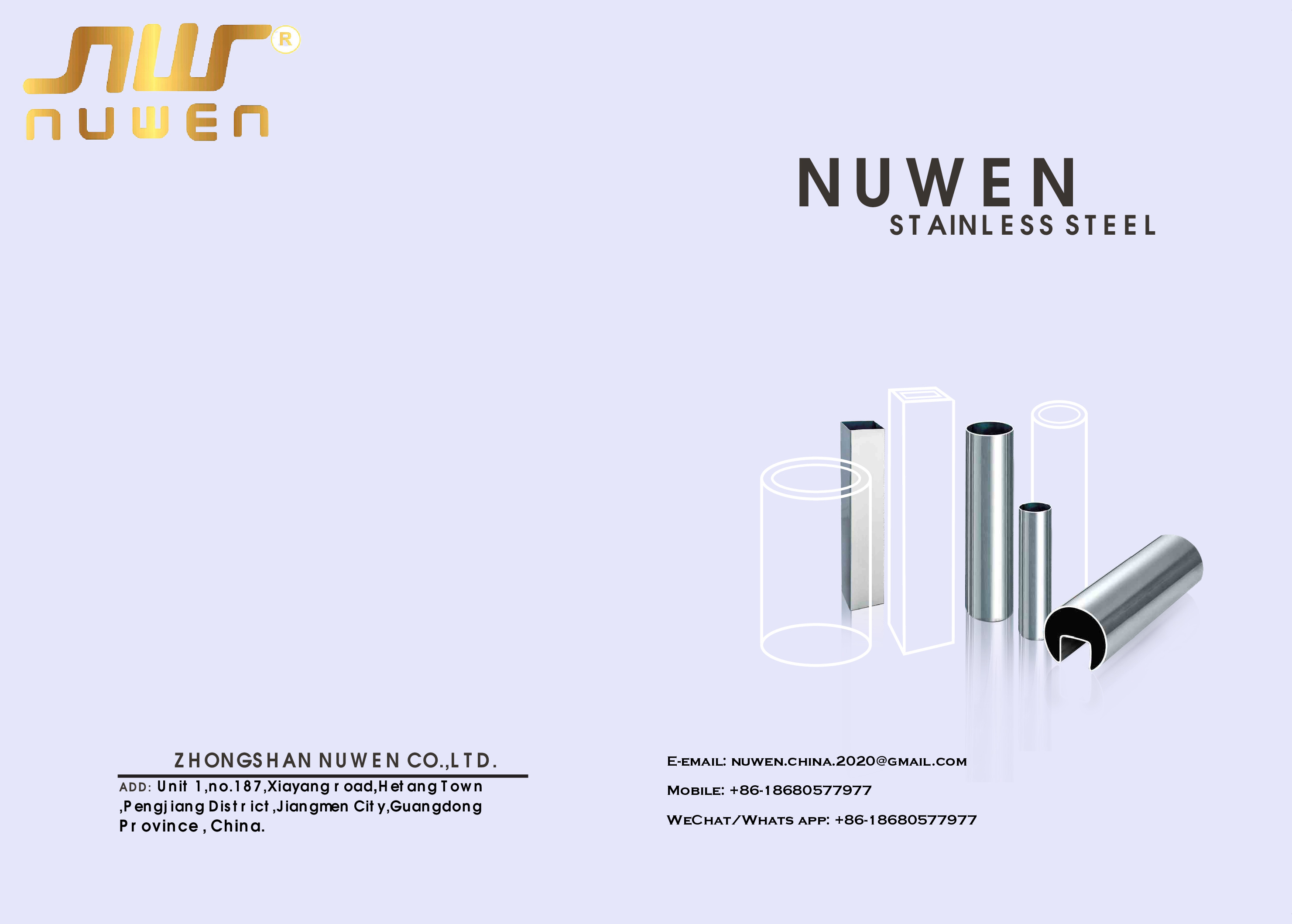 Nuwen Stainless Steel Pipes -- PDF